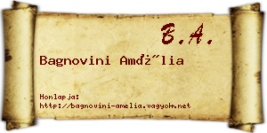 Bagnovini Amélia névjegykártya